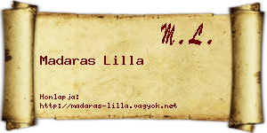 Madaras Lilla névjegykártya